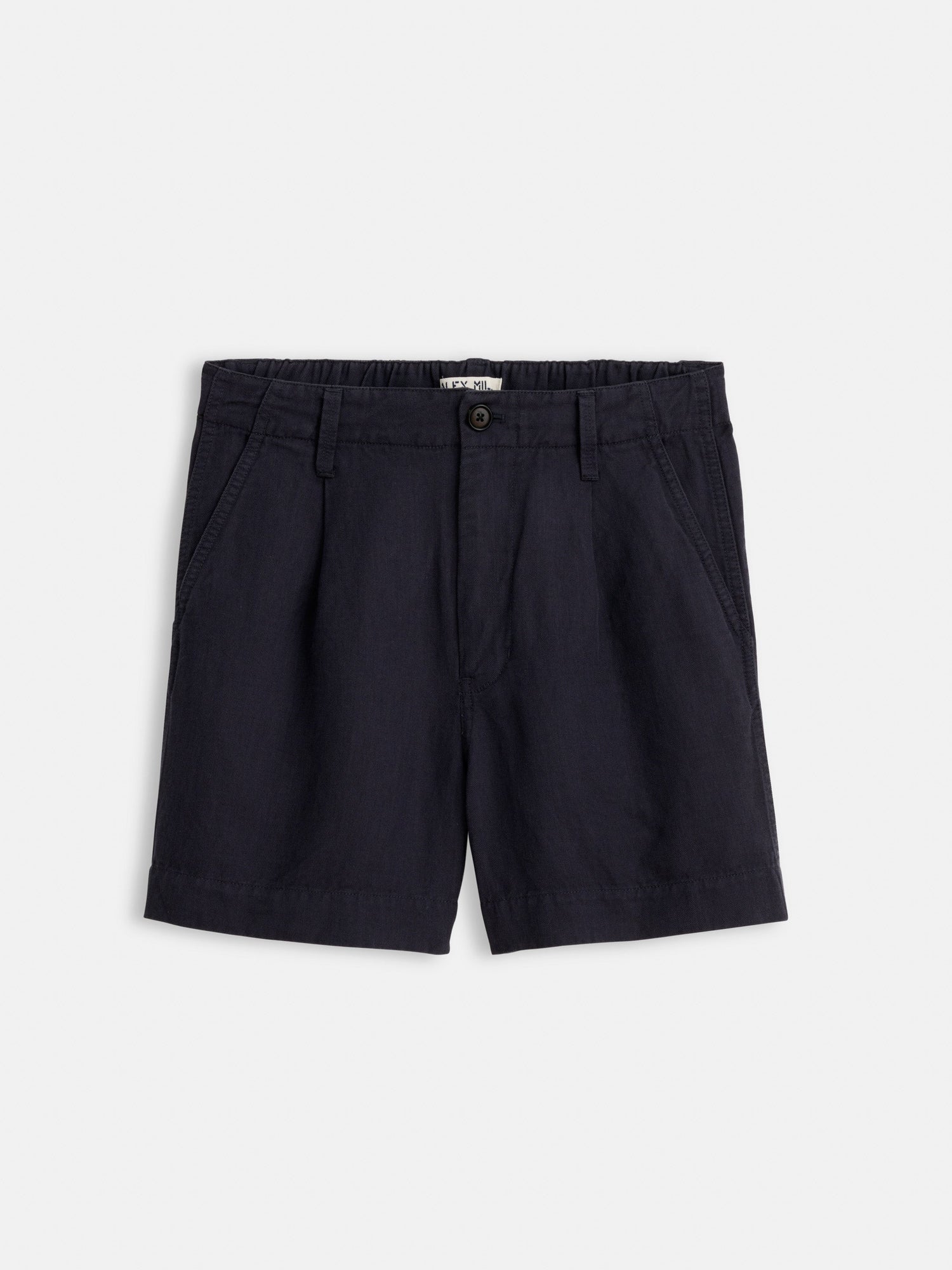 Women | Madeline Pleated Shorts | Twill Washed Black