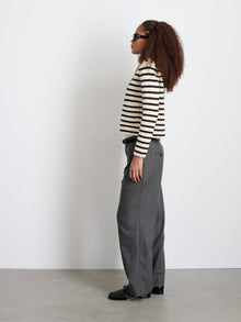 Women | Soho Trouser | Wool Charcoal