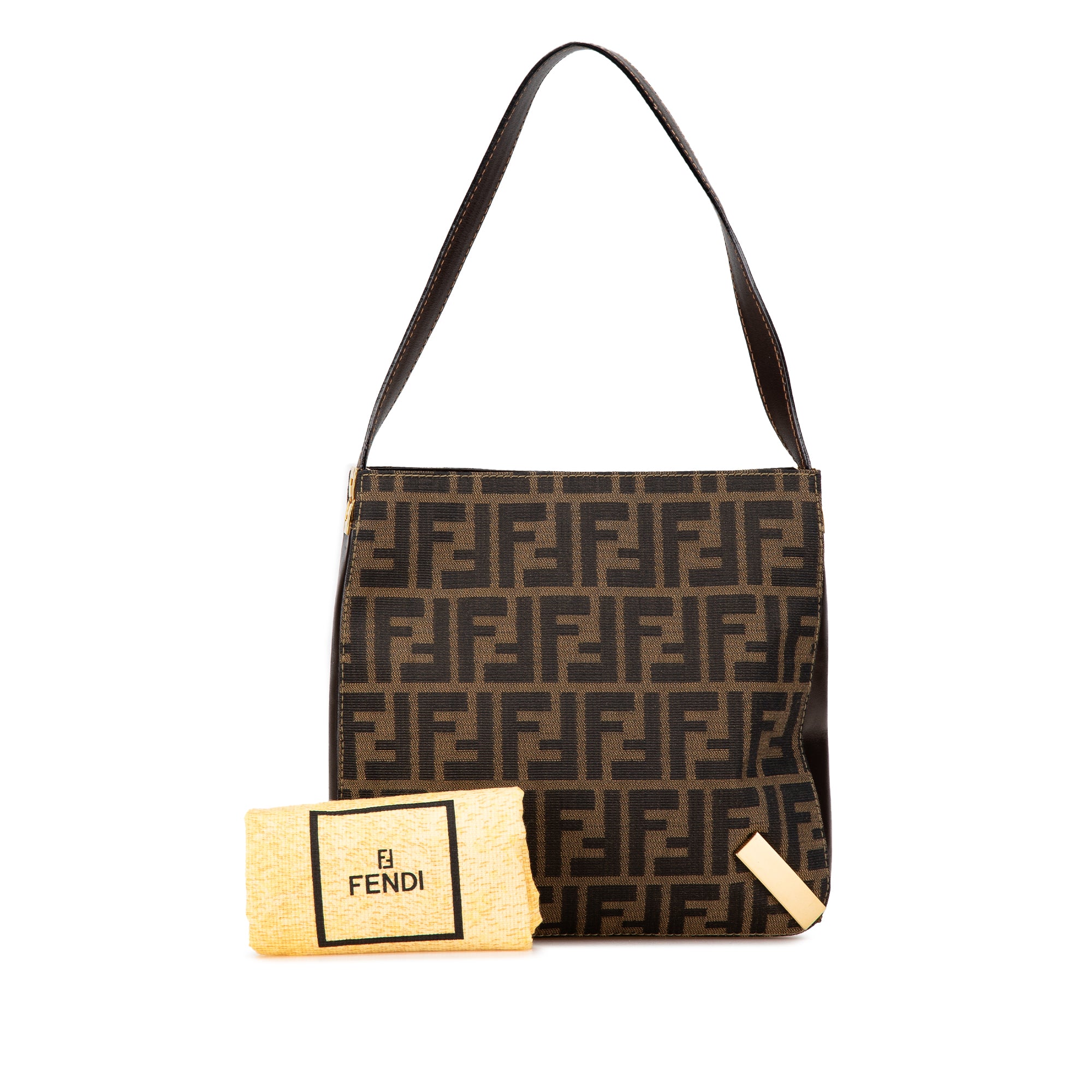 Fendi | Pre-Owned Zucca Canvas Shoulder Bag - I | Brown