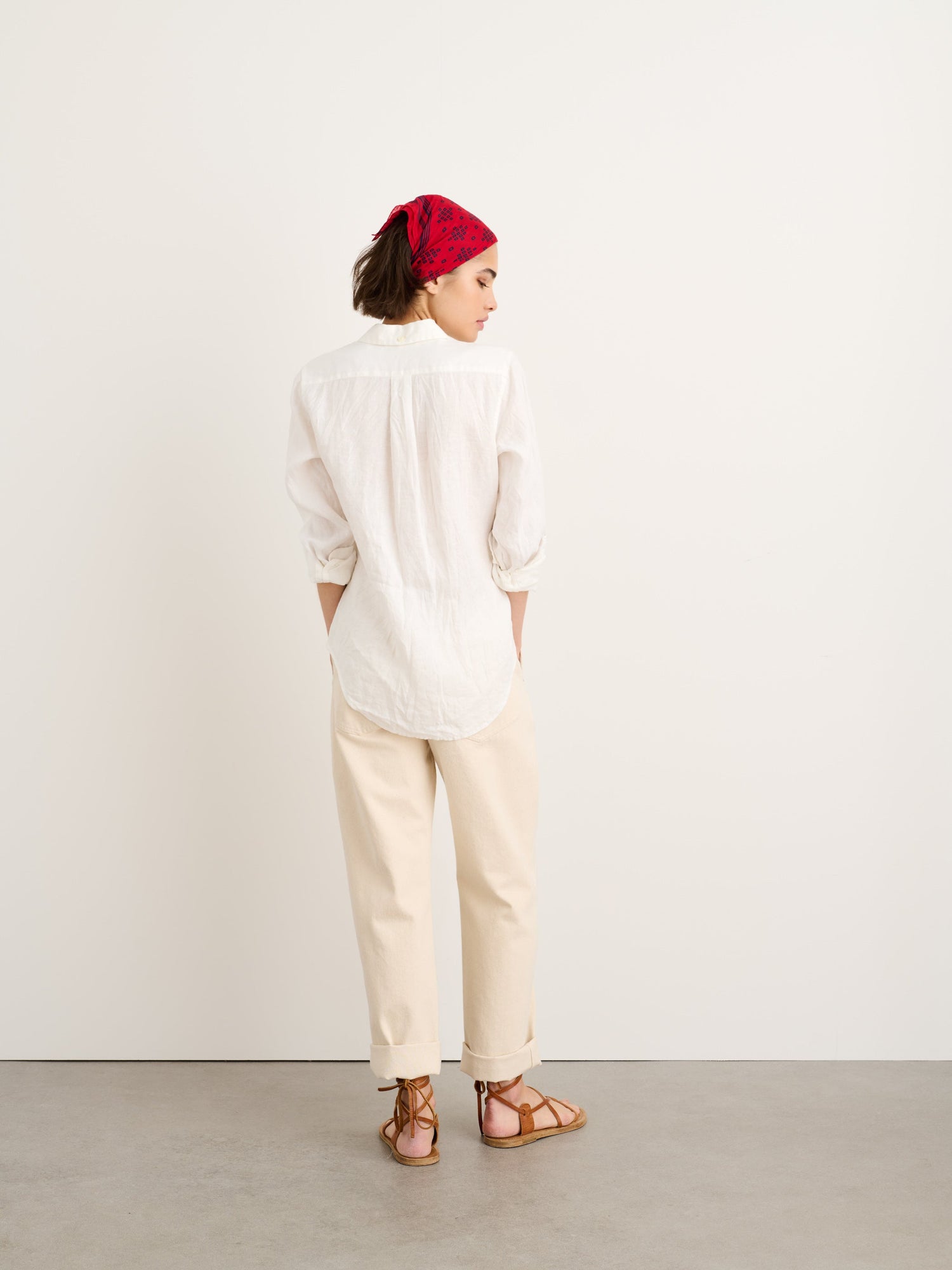 Women | Wyatt Shirt | Linen Hemlock White