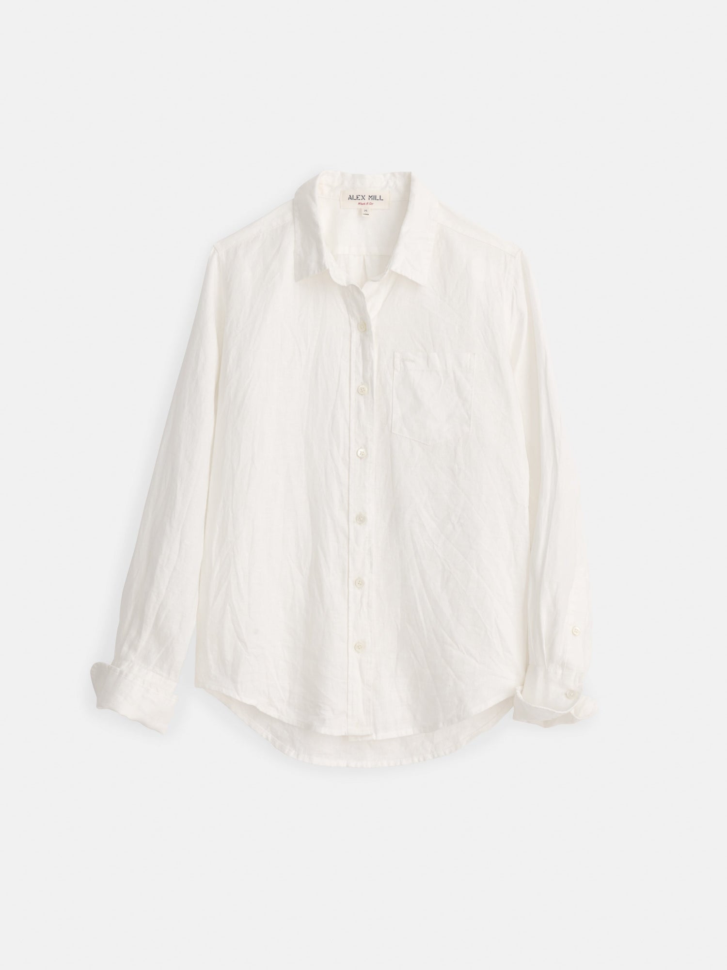 Women | Wyatt Shirt | Linen Hemlock White