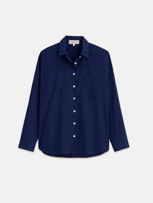 Women | Jo Shirt | Cotton Poplin Bright Navy