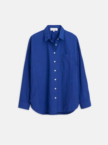 Women | Jo Shirt | Cotton Poplin Cobalt