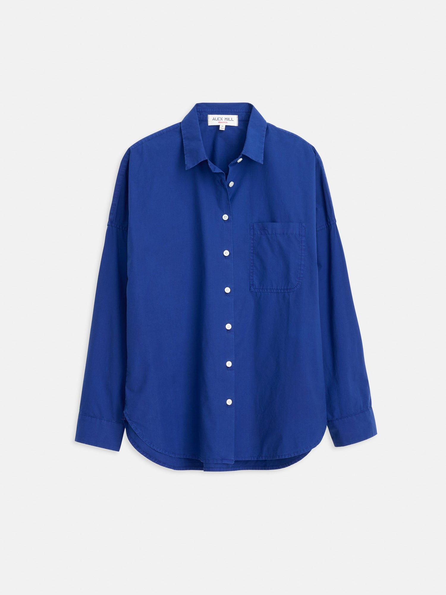 Women | Jo Shirt | Cotton Poplin Cobalt