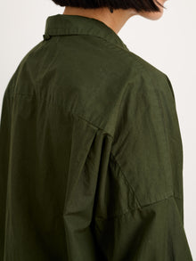 Women | Jo Shirt | Cotton Poplin Pine Needle