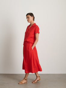 Women | Maddie Skirt | Linen Chili