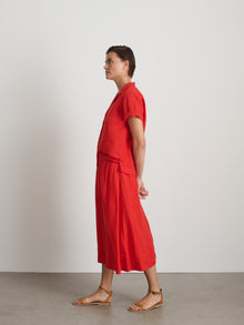 Women | Maddie Skirt | Linen Chili