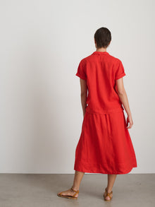Women | Maddie Skirt | Linen Chili