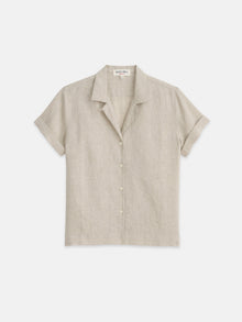 Women | Maddie Camp Shirt | Flax Linen Flax