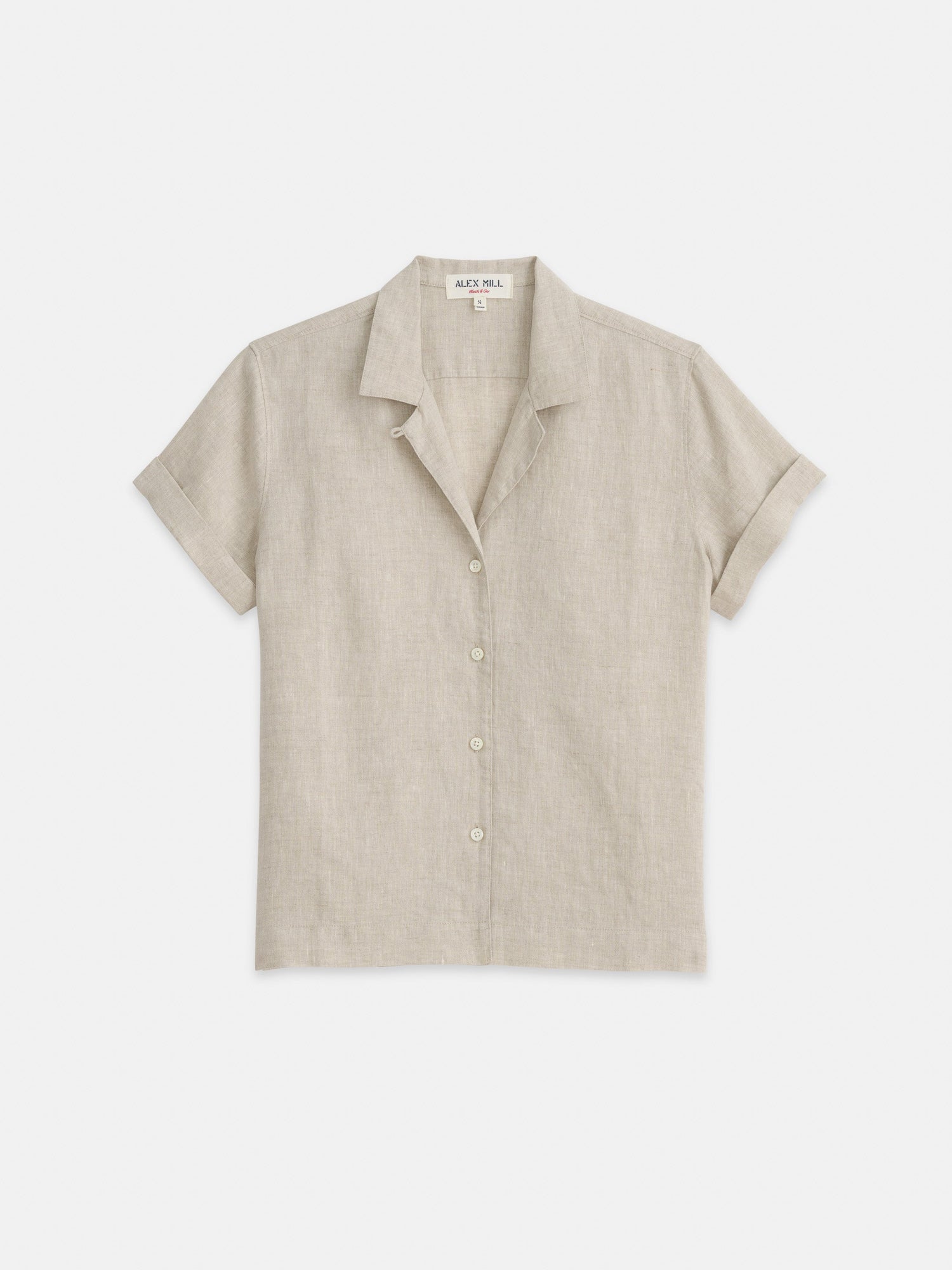 Women | Maddie Camp Shirt | Flax Linen Flax