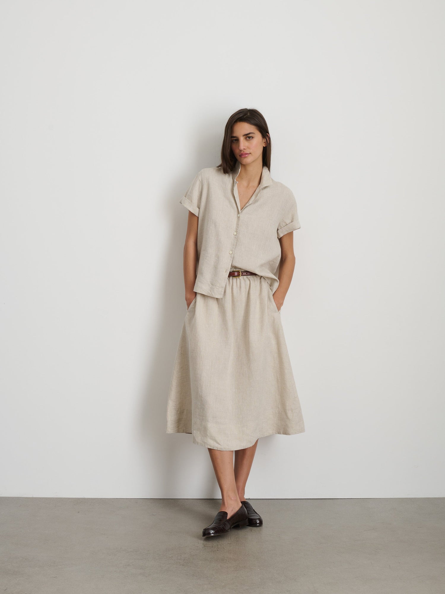 Women | Maddie Skirt | Flax Linen Flax