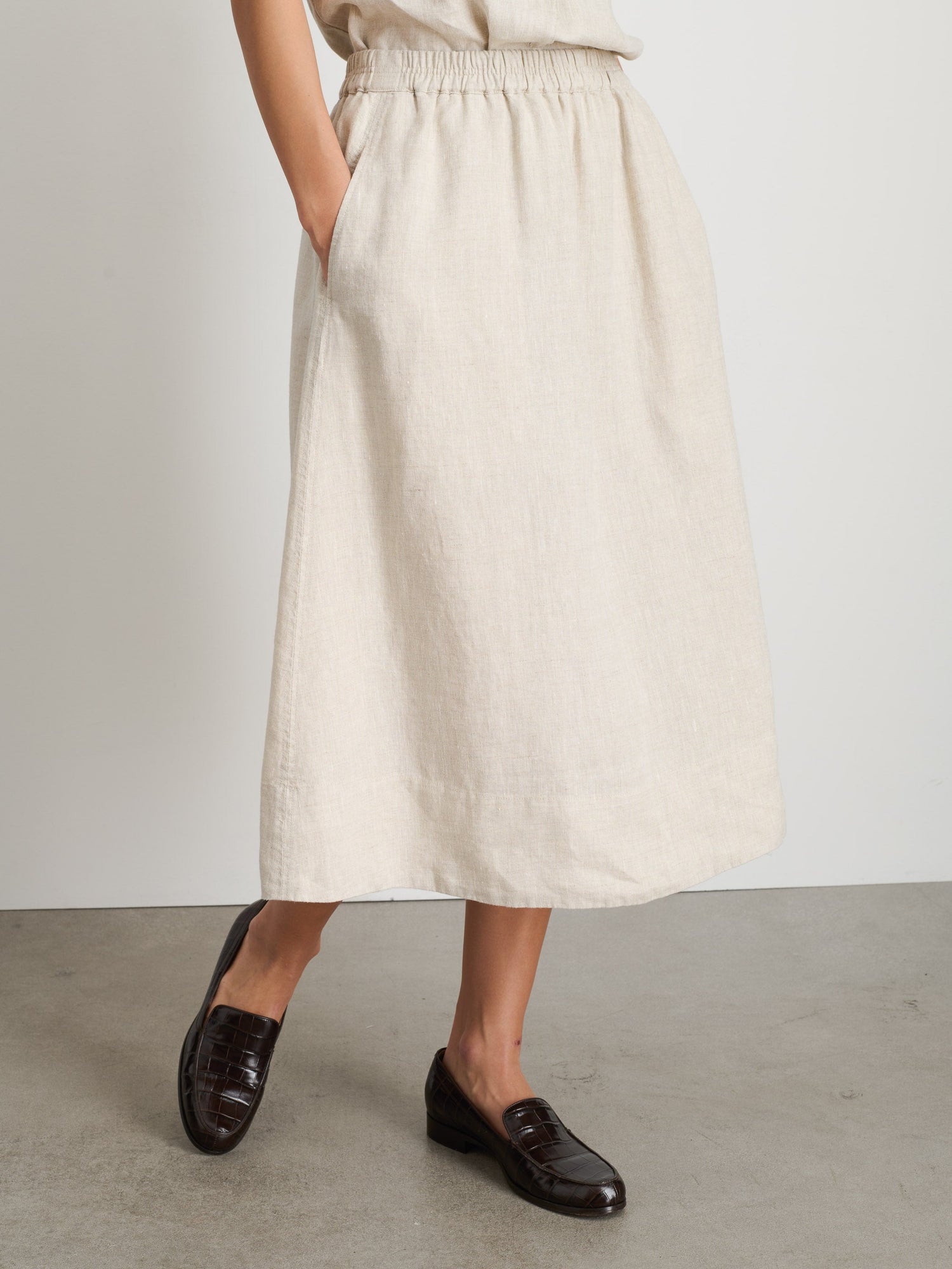 Women | Maddie Skirt | Flax Linen Flax