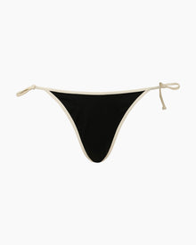 Womens | Cleo Bikini Bottom | Black/Egret