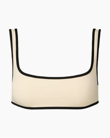 Womens | Claire Bikini Top | Egret/Black