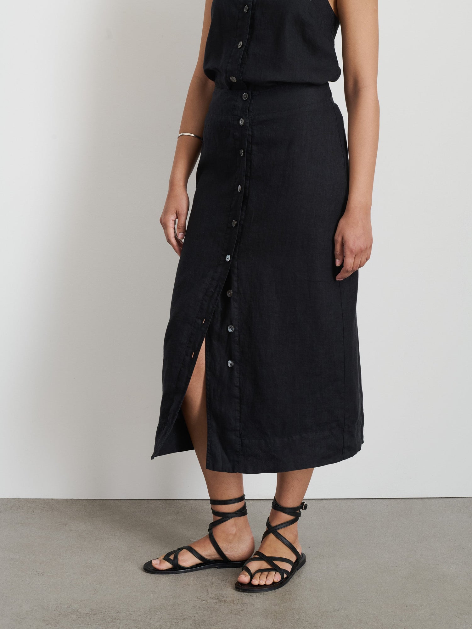 Women | Zoe Skirt | Linen Black