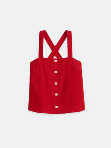 Women | Zoe Tank | Linen Red