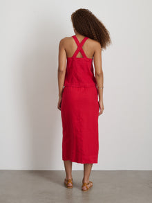 Women | Zoe Tank | Linen Red