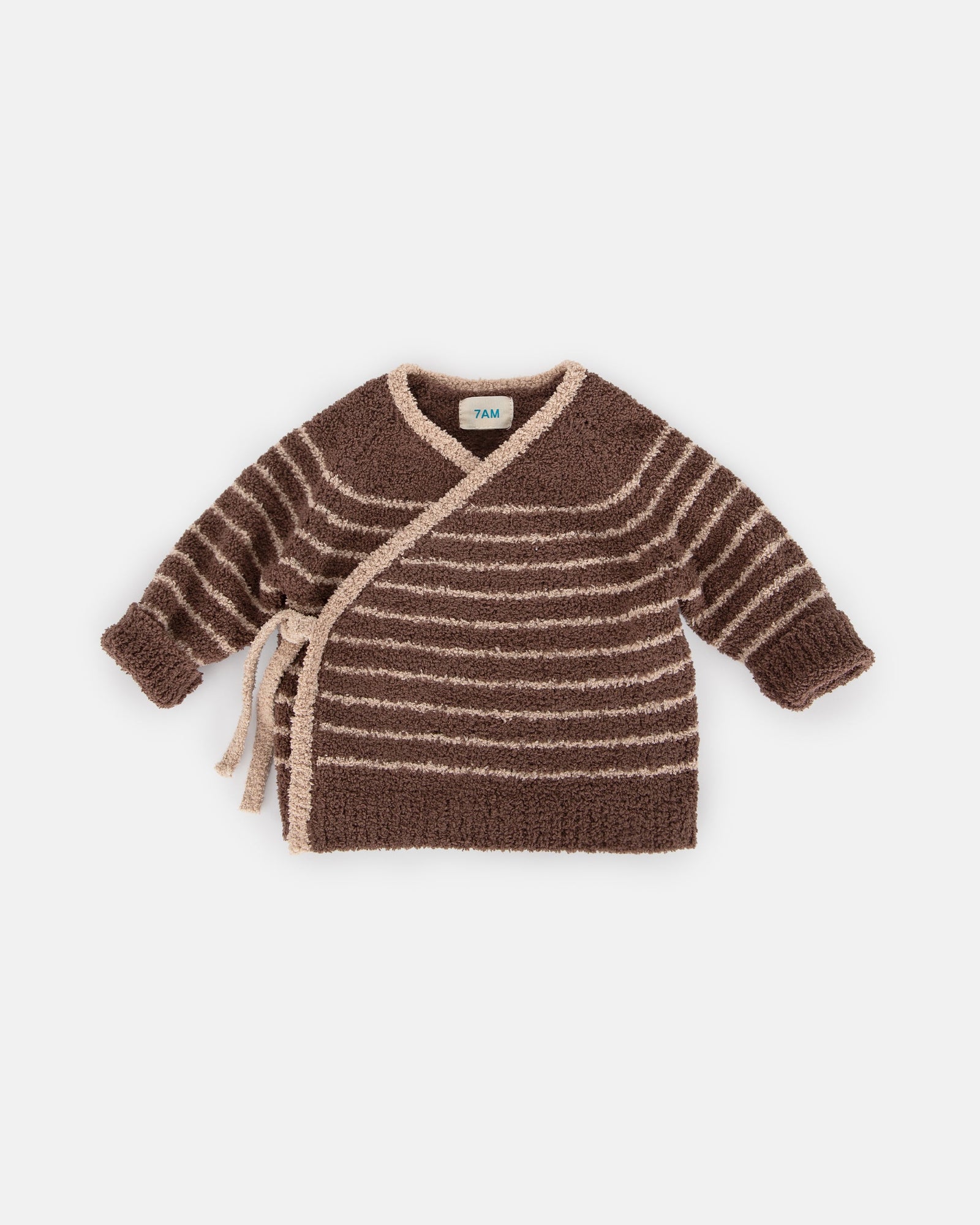 Wrap Top Striped - Fuzzy | Choco & Pecan