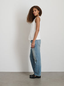 Women | Anna Vest | Linen Off White