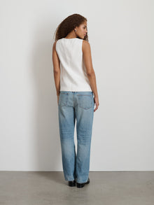 Women | Anna Vest | Linen Off White