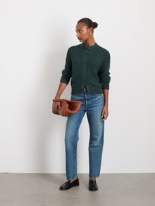 Women | Nico Cardigan | Cotton Dark Spruce