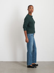 Women | Nico Cardigan | Cotton Dark Spruce