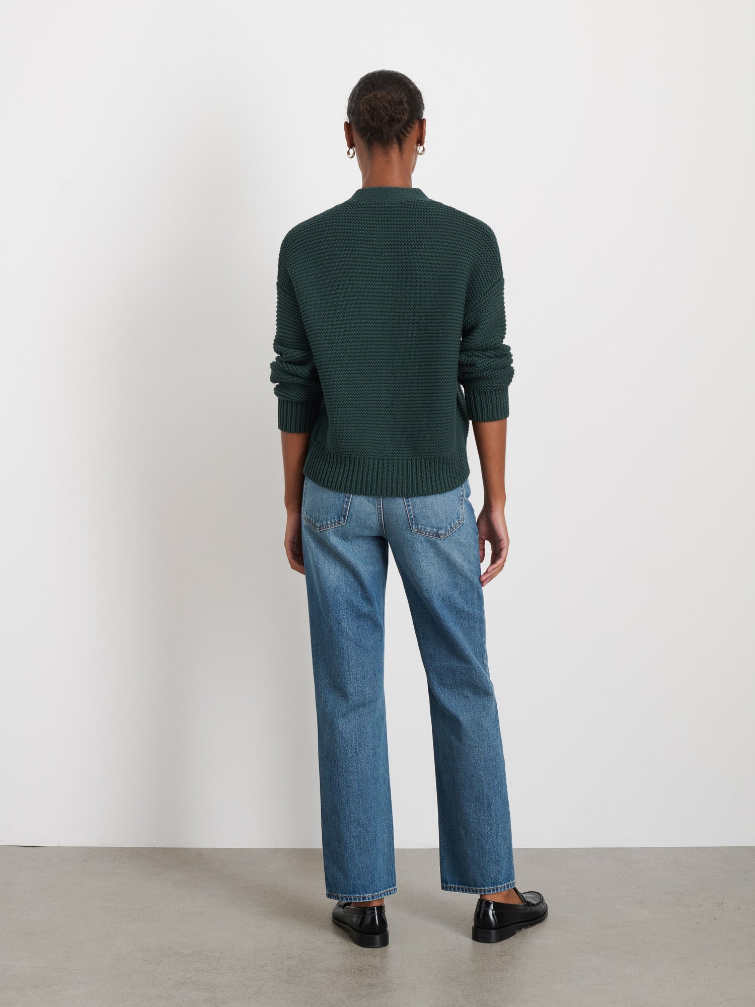 Women | Nico Cardigan | Cotton Dark Spruce