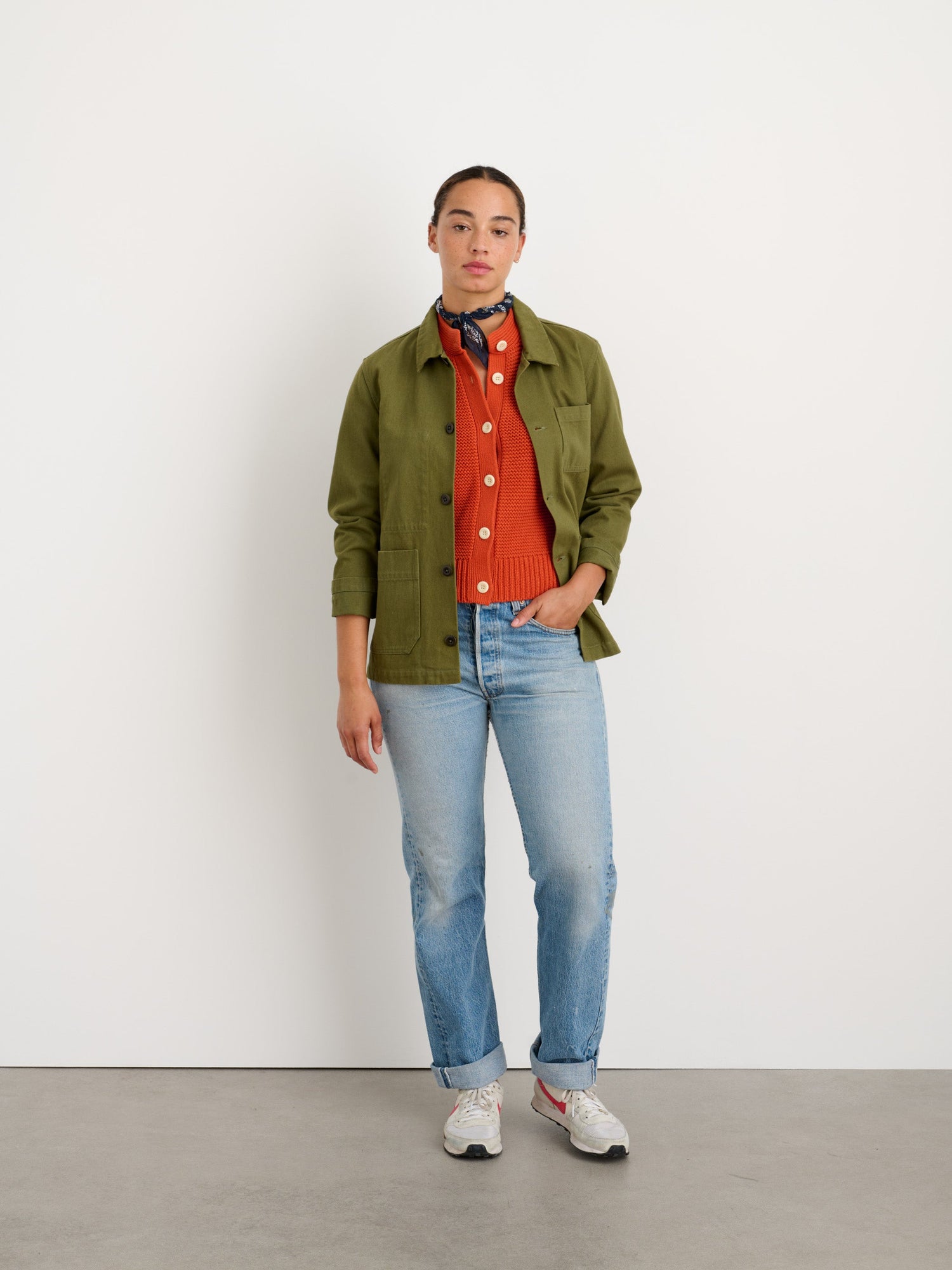 Women | Nico Cardigan | Cotton Paprika