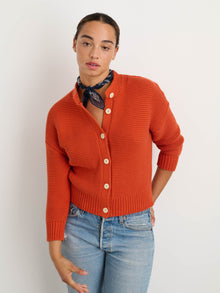 Women | Nico Cardigan | Cotton Paprika