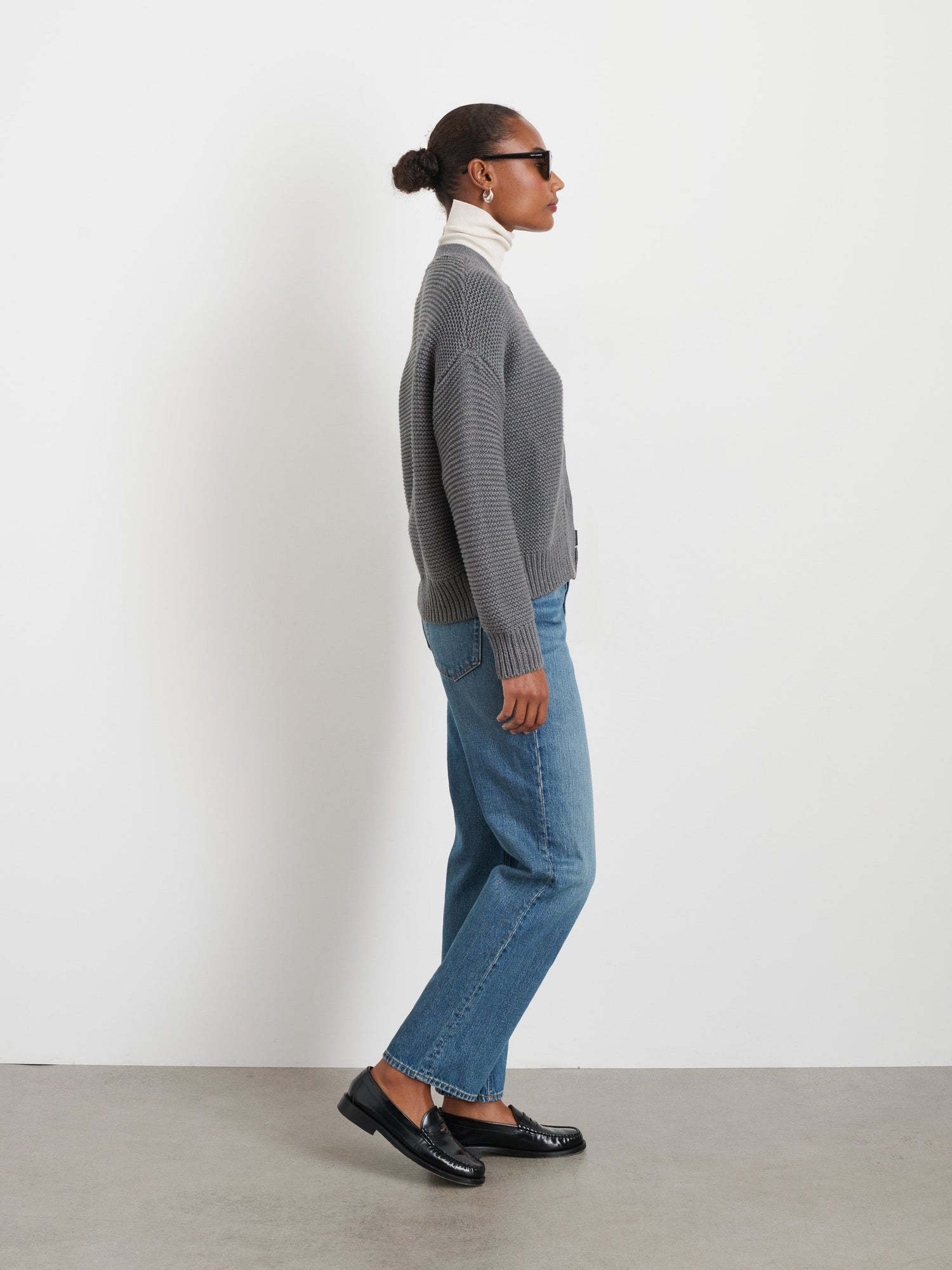 Women | Nico Cardigan | Cotton Heather Grey