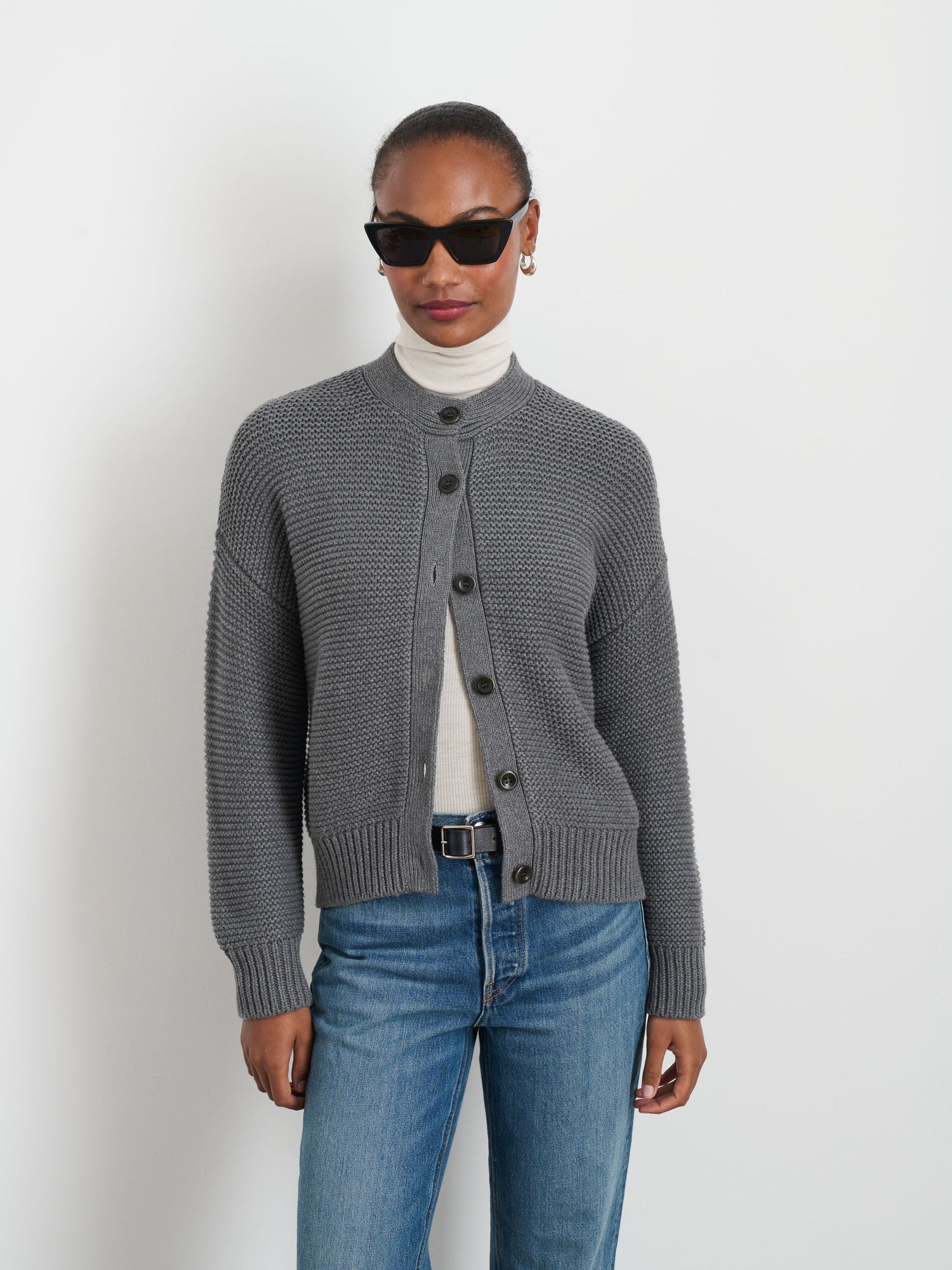 Women | Nico Cardigan | Cotton Heather Grey