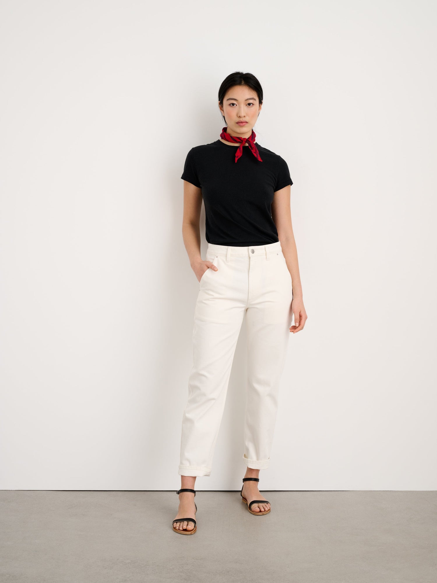 Women | Prospect Tee | Linen Anthracite
