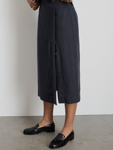 Women | Madeline Skirt | Twill Washed Black