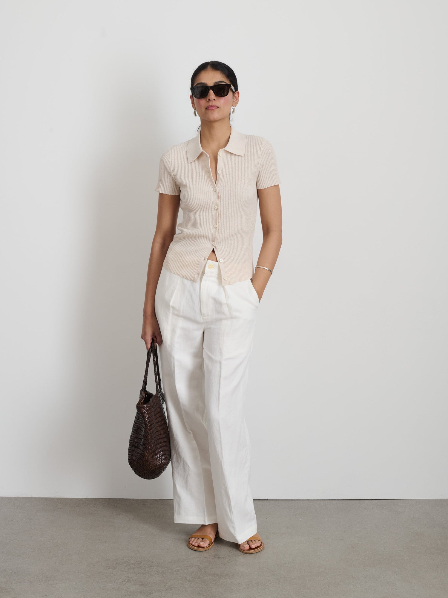Women | Suzanne Ribbed Polo | Ivory
