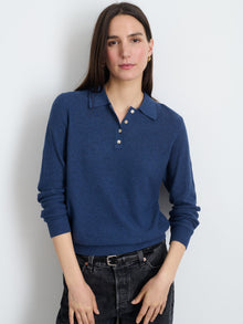 Women | Jac Polo Sweater | Faded Navy