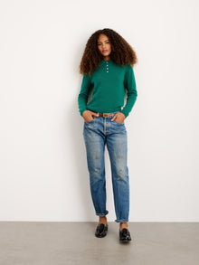 Women | Alice Polo | Cashmere Kelly Green