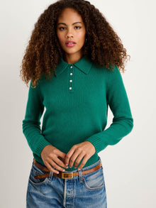 Women | Alice Polo | Cashmere Kelly Green