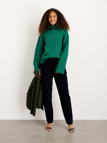 Women | Betty Turtleneck | Wool Evergreen