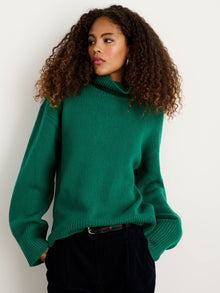 Women | Betty Turtleneck | Wool Evergreen