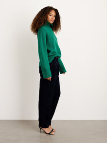 Women | Betty Turtleneck | Wool Evergreen