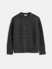 Women | Chunky Rib Cardigan | Donegal Charcoal