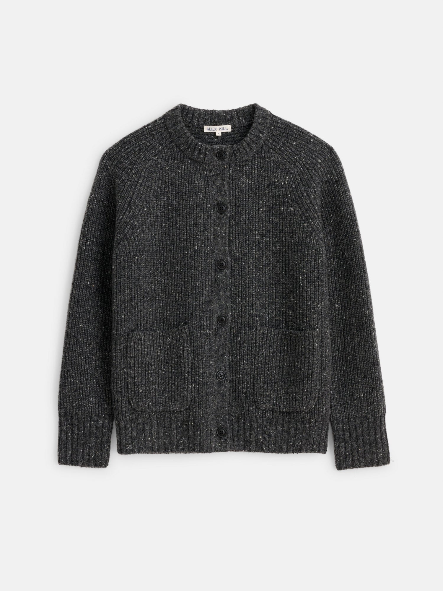 Women | Chunky Rib Cardigan | Donegal Charcoal