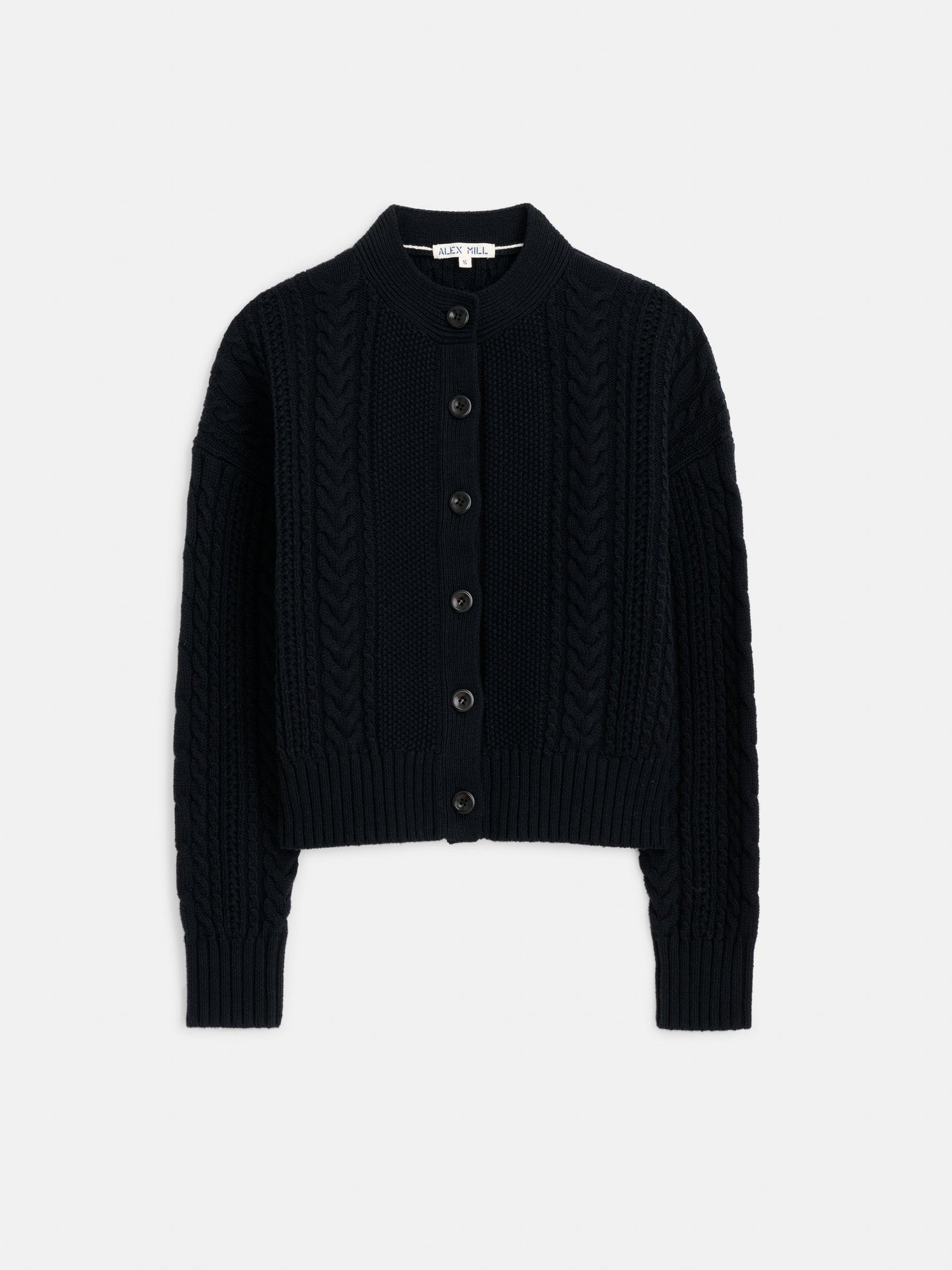 Women | Cable Knit Nico Chunky Cardigan | Black
