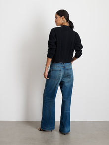 Women | Cable Knit Nico Chunky Cardigan | Black