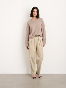 Women | Rowan V-Neck | Cashmere Biscotti