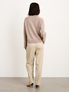 Women | Rowan V-Neck | Cashmere Biscotti