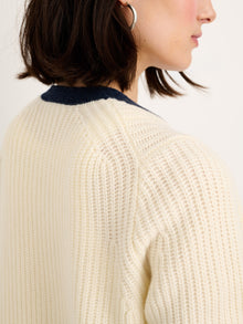 Women | Minnie Cardigan | Extrafine Merino Wool Ivory