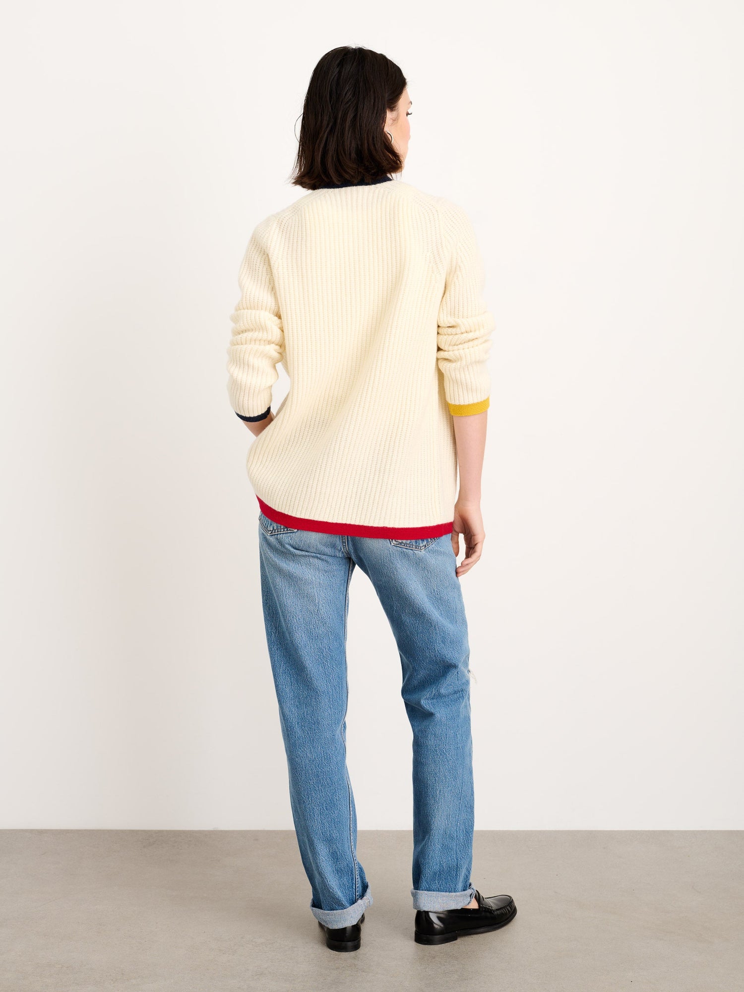 Women | Minnie Cardigan | Extrafine Merino Wool Ivory