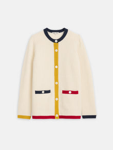 Women | Minnie Cardigan | Extrafine Merino Wool Ivory
