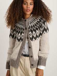 Women | Ashwood Fair Isle Cardigan | Aspen Combo